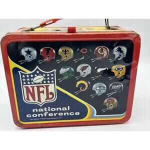 Vintage NFL Lunchbox - American & National Conference - 1980s